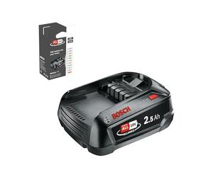 Bosch Batteria sostitutiva PBA18V 2,5Ah W-C | sistema 18V, elevata capacità per una maggiore autonomia, compatibile con tutti i dispositivi