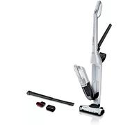 BOSCH BBH3ALL28 Aspirateur balai sans fil 2en1 et multifonction Flexxo - 2 vitesses - 28 V - 55 mn dautonomie - Blanc metallise