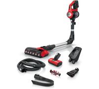 Bosch BBS711ANM scopa elettrica Batteria Secco Senza sacchetto 0,3 L Nero, Rosso, Stainless steel