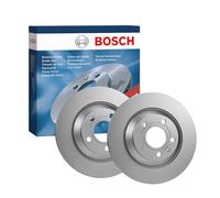 BOSCH 2x Disco Freno Posteriore 302 Pieno per Audi A6 Allroad 4FH C6