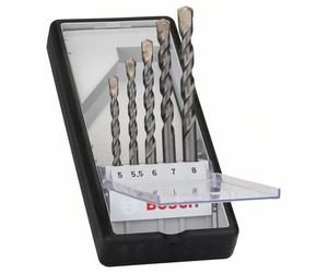 Bosch Betonbohrer-Robust Set di Riga CYL-3, Argento Percussioni, 5-teilig,5 -