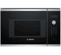 BOSCH BFL523MS1F MICROONDE INCASSO, potenza microonde 800 W, capacità 20 l, 5 livelli di potenza, Inox