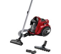 Gc05 Cleann'n - Aspirapolvere Senza Sacco - 78 Db - 700w - 1,5l - Tubo Telescopico Con Cestello - Spazzola Universale - Rosso