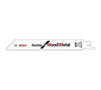 BOSCH - Bosch, Lama Per Sega Frontale S 922 Hf, Flessibile Per Legno E Metallo, Kit 5 Pezzi