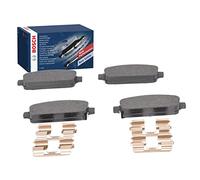 Bosch BP1357 - Pastiglie Freni Auto, Asse Posteriore - Qualità Bosch - Riduzione del Rumore e della Polvere - Certificazione ECE-R90 - Senza Rame - 1 Confezione da 4 Pastiglie - Con Accessori