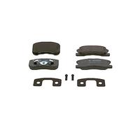 Bosch BP410 - Pastiglie Freni Auto, Asse Anteriore - Qualità Bosch - Riduzione del Rumore e della Polvere - Certificazione ECE-R90 - Senza Rame - 1 Confezione da 4 Pastiglie - Con Accessori