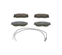 Bosch BP522 Pastiglie Freno, Asse Anteriore, Certificato ECE-R90, 1 Set di 4 Pastiglie
