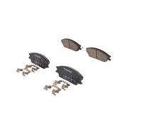 Bosch BP578 - Pastiglie Freni Auto, Asse Anteriore - Qualità Bosch - Riduzione del Rumore e della Polvere - Certificazione ECE-R90 - Senza Rame - 1 Confezione da 4 Pastiglie - Con Accessori