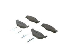 Bosch BP737 - Pastiglie Freni Auto, Asse Anteriore - Qualità Bosch - Riduzione del Rumore e della Polvere - Certificazione ECE-R90 - Senza Rame - 1 Confezione da 4 Pastiglie - Con Accessori