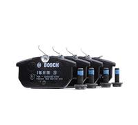 Bosch BP777 - Pastiglie Freni Auto, Asse Posteriore - Qualità Bosch - Riduzione del Rumore e della Polvere - Certificazione ECE-R90 - Senza Rame - 1 Confezione da 4 Pastiglie - Con Accessori