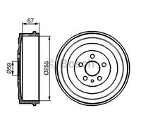 Bosch bremstrommelâ (0 986 477 144)