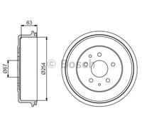 Bosch bremstrommelâ (0 986 477 183)