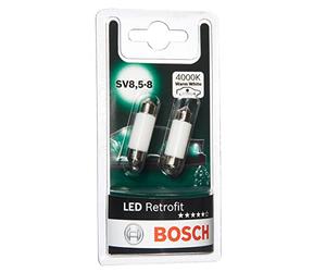 Bosch C5W LED Retrofit lampadine auto, 12 V 1 W SV8,5-8 35 mm