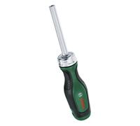 Bosch Cacciavite a racchetta con 12 punte (cacciavite a cricchetto ad alta coppia per avvitamento efficiente e robusto; caricatore di punte pop-up, 12 punte incluse, supporto magnetico per punte)