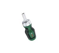 Bosch cacciavite a cricchetto con 6 bit (cacciavite a cricchetto compatto a coppia elevata per un fissaggio potente; 6 bit - PZ1/2,PH2,SL4,TX25,HEX5; ergonomico; portabit magnetico)