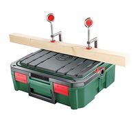 Bosch Cassetta attrezzi elettroutensili SystemBox con piano da lavoro integrato (taglia S, accessorio per sega a gattuccio Bosch PST 700, in scatola di cartone)