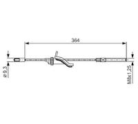 Cavo di trazione, freno di stazionamento per BOSCH per C-MAX II Van 2 2010-2019