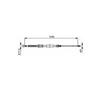 BOSCH 1 987 482 379 Cavo freno a mano