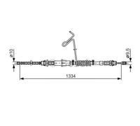BOSCH Cavo Del Freno Posteriore Destro Per Ford Transit 1 987 477