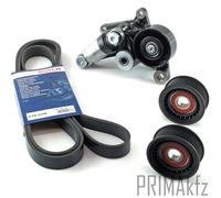 Bosch Cinghia Scanalata + Febi Tendicinghia + Ruoli per Mercedes E W211