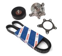 Bosch Cinghia Scanalata + Rullo di Serraggio Wapu per Hyundai i20 i30 Kia Cee '