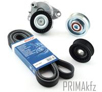 Bosch Cinghia Scanalata + Tendicinghia + Ruoli per Mercedes C E G CLASSE S