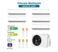 BOSCH CL5000M125/5E Set Condizionatore Climatizzatore PentaSplit 9000+4x12000Btu
