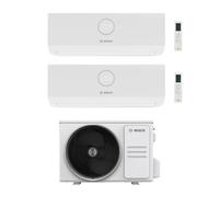 Bosch Climatizzatore Dual Split Climate 3000i 12+24 con 5000M 105/4 E Inverter R 32 Wi-Fi Optional