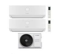 Bosch Climatizzatore Dual Split Climate 4000i 12+12 con 5000M 53/2 E Inverter R 32 Wi-Fi Optional