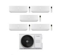 Bosch Climatizzatore Penta Split Climate 3200i 7+12+12+12+12 con 5000M 125/5 E Inverter R 32 Wi-Fi Optional