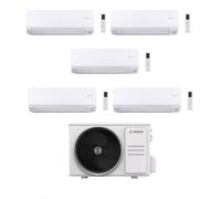Bosch Climatizzatore Penta Split Climate 6000i 9+9+9+9+9 con 5000M 125/5 E Inverter R 32 Wi-Fi Optional