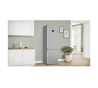 Bosch Serie 4 KGN397LDF Frigorifero combinato da libera installazione 203 x 60 cm Metal look Classe D