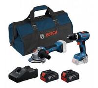 BOSCH /Combi Set 18V: GSB 18V-65 + GWS 18V-8 + 2 Batterie GBA 4Ah - 0601A5008Z