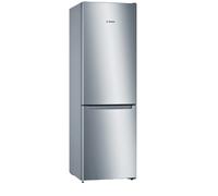 Bosch Serie 2 KGN36NLEA Frigorifero combinato da libera installazione 186 x 60 cm Metal look Classe E