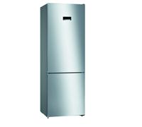 Bosch Serie 4 KGN49XLEA Frigorifero combinato da libera installazione 203 x 70 cm Metal look Classe E