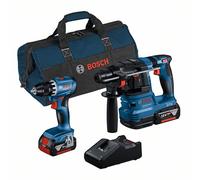 Bosch combo kit 2 pezzi. 18v: gsr 18v-45 + gbh 18v-22 + 2 x 4.0ah +...