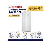 Bosch compress 6000i aw awm 5-9 unità interna idraulica con bollitore acs 190 l