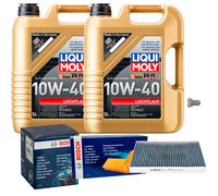 BOSCH Controllo Set 10 L Liqui Moly Leichtlauf 10W-40 Per Audi A4 Avant 8E5