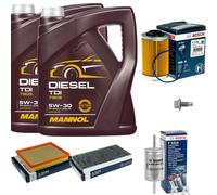 BOSCH Controllo Set 10 L MANNOL DIESEL TDI 5W-30 Per Opel Signum Vectra C