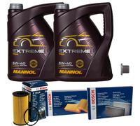 Bosch Controllo Set 10 L mannol extreme 5W-40 per Renault Latitudine 2.0 DCI