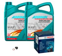 BOSCH Controllo Set 10L ADDINOL SUPER LIGHT 5W-40 Per Isuzu Trooper II UB