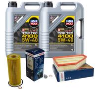 BOSCH Controllo Set 10L Liqui Moly Top Tec 4100 5W-40 Per BMW 3er Touring