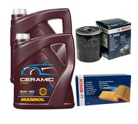 BOSCH Controllo Set 10L MANNOL Ceramic 5W-30 Per Hyundai H-1 Travel 2.5 CRDi