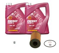 BOSCH Controllo Set 10L MANNOL Energy Combi LL 5W-30 Per BMW 7 Serie 750i Li