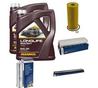 Bosch Controllo Set 10L mannol Longlife 504/507 5W-30 per BMW X3 E83 3.0d