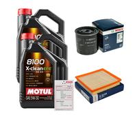 Bosch Controllo Set 10L Motul 8100 x-Pulire Efe 5W-30 per Chrysler Voyager IV