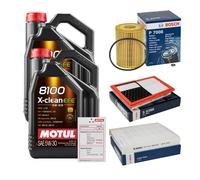 Bosch Controllo Set 10L Motul 8100 x-Pulire Efe 5W-30 per la Mercedes