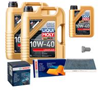 BOSCH Controllo Set 11 L Liqui Moly Leichtlauf 10W-40 Per Audi A4 Avant 8E5
