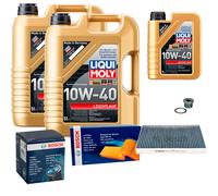 BOSCH Controllo Set 11 L Liqui Moly Leichtlauf 10W-40 Per Audi A4 Avant 8ED