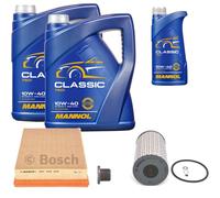 BOSCH Controllo Set 11 L MANNOL Classic 10W-40 Per Land Rover Range LP 2.5